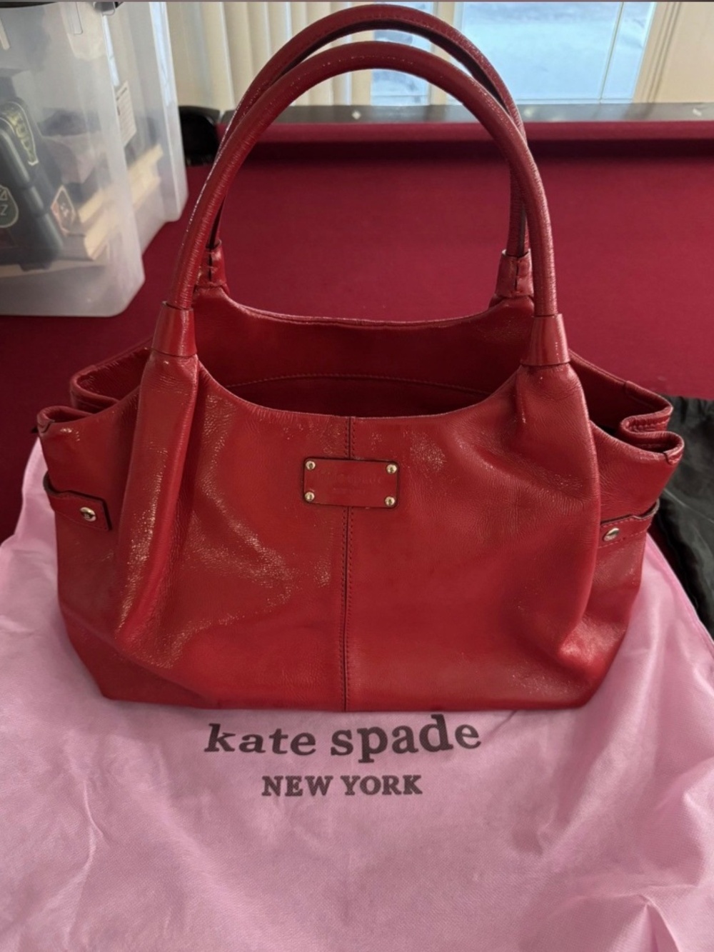 Kate Spade Berkshire Road red bag